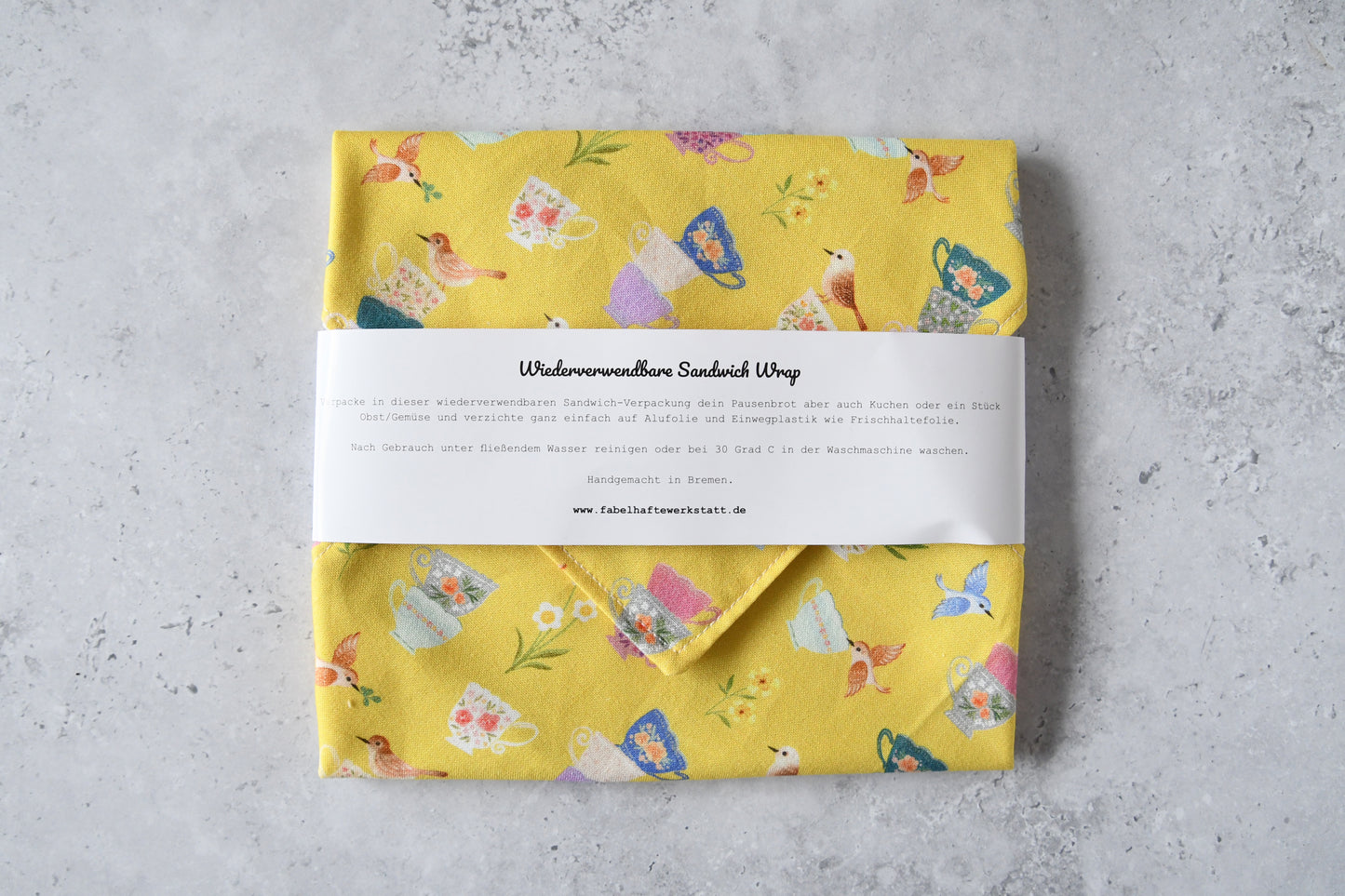 Wiederverwendbarer Sandwich Wrap - Tassen