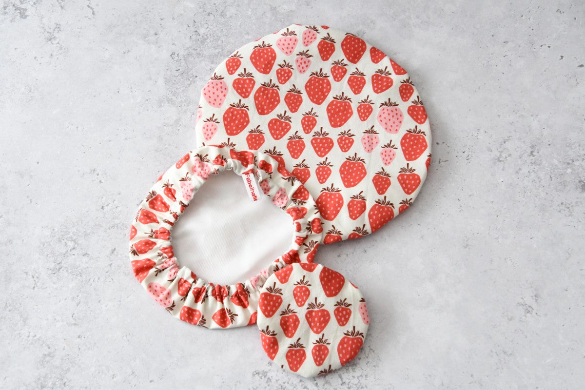 Schüsselhaube - Erdbeeren