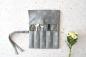 Preview: Besteckrolle "Glitter auf grau"