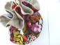 Preview: Brotbeutel, Brotkorb, Brot lange frisch halten -  "Flower Power auf schwarz"