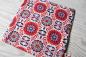 Preview: Putztuch, Spültuch aus Baumwolle - "Rote Retroblumen"