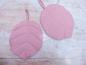 Preview: Topflappen aus Leinen (Blatt rosa)