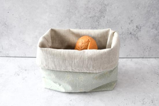 Preview: Brotbeutel, Aufbewahren von Brot - "Glitter auf mint"