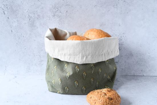 Brotbeutel, Brotkorb, frisches Brot aufbewahren - "Daisy"