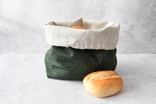 Brotbeutel, Brotkorb, Handgemacht mit Liebe - "Jade"
