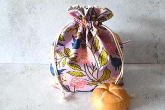 Brotbeutel, Brotkorb, Aufbewahrung geschnittenes Brot - "Agnes"