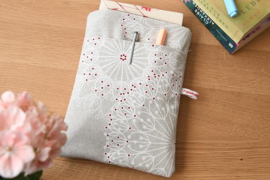Buchtasche, Buchhülle - "Eisblumen"