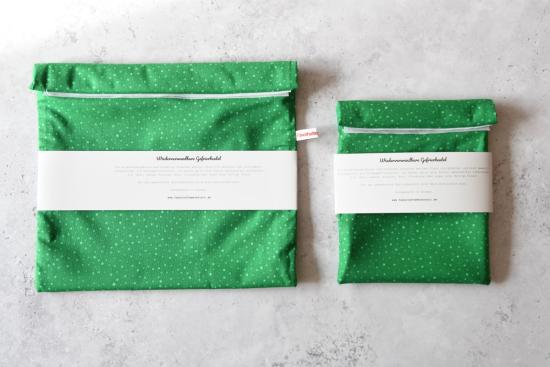 Gefrierbeutel wiederverwendbar, zero waste - "Green dottie"