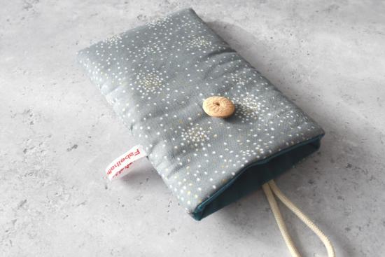 Handytasche "Glitter auf grau"