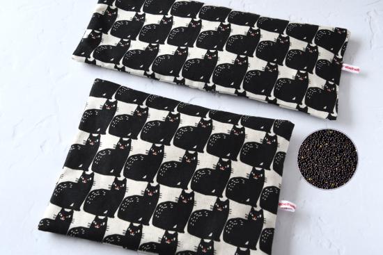 Körnerkissen, Rapssamenkissen "Schwarze Katzen"
