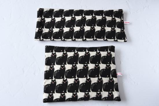 Preview: Körnerkissen, Rapssamenkissen "Schwarze Katzen"