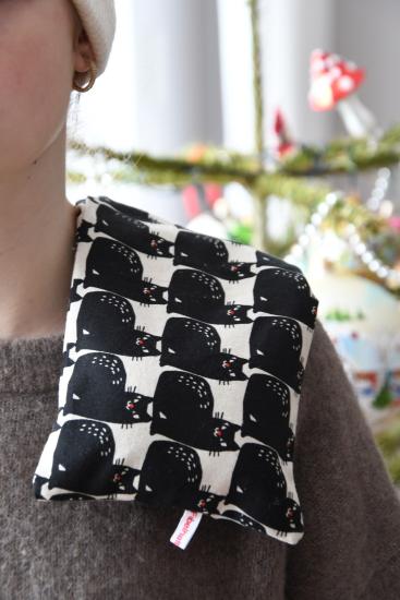 Körnerkissen, Rapssamenkissen "Schwarze Katzen"