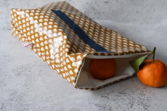Lunchbag "Tropfen auf Ocker"