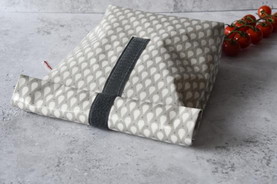 Lunchbag "Tropfen auf grau"