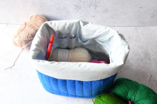 Projekttasche - "Dottie blue"