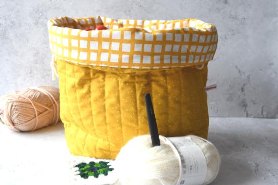 Preview: Projektasche - "Dottie yellow"