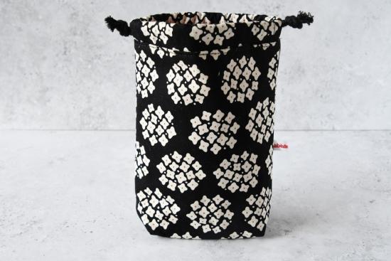 Preview: Kinchaku Beutel, Reisebeutel, nachhaltig Reisen - "Yoshiko"