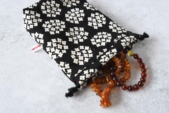 Preview: Kinchaku Beutel, Reisebeutel, nachhaltig Reisen - "Yoshiko"