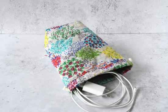 Preview: Kinchaku Beutel, Reisebeutel, nachhaltig Reisen - "Ayaka"