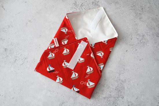 Preview: Sandwich-Wrap "Segelboote auf rot"