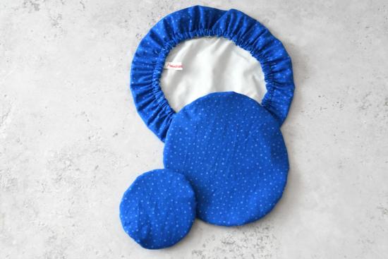 Preview: Schüsselhaube "Blue dottie"