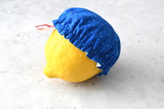 Schüsselhaube "Blue dottie"