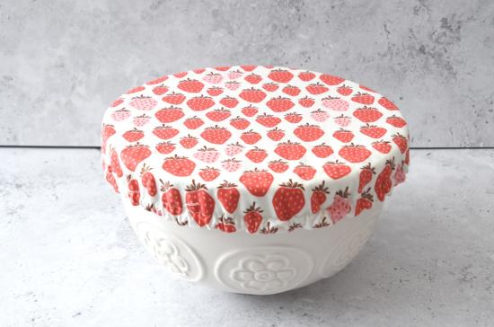 Preview: Schüsselhaube "Reife Erdbeeren"