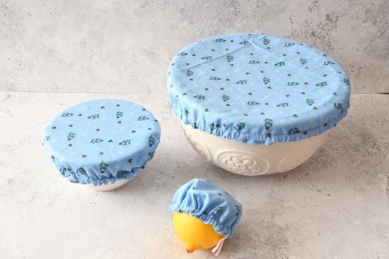 Schüsselhaube "Margarite blau"