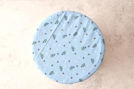 Preview: Schüsselhaube "Margarite blau"