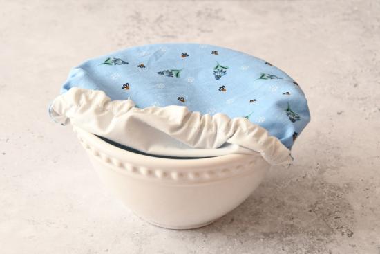 Preview: Schüsselhaube "Margarite blau"