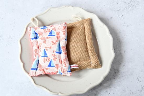 Preview: Spülschwamm, Scheuerschwamm, 2er Set - "Blaue Segelboote"