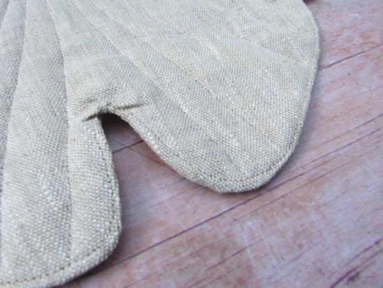Topflappen aus Leinen (Ginkgo Leinen natur)