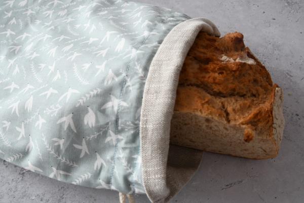 Brotbeutel, Aufbewahrung geschnittenes Brot - "Schwalben"