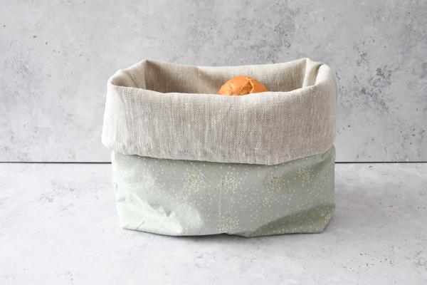 Brotbeutel, Aufbewahren von Brot - "Glitter auf mint"