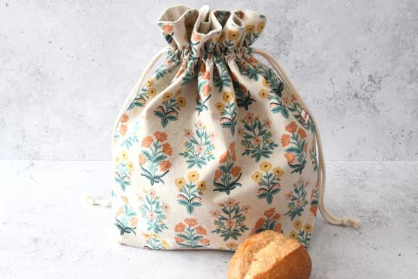 Brotbeutel, Aufbewahrung von Brot - "Elodie rot"