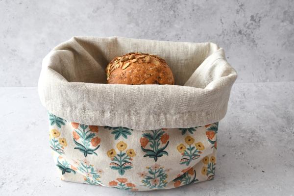 Brotbeutel, Aufbewahrung von Brot - "Elodie rot"