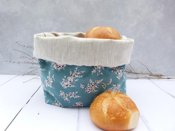 Brotbeutel, Brotkorb, Aufbewahrung geschnittenes Brot - "Wisteria"