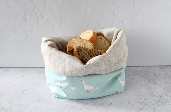 Brotbeutel, Brotkorb, Brot aufbewahren - "Gänse"