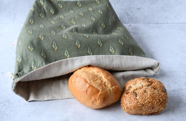 Brotbeutel, Brotkorb, frisches Brot aufbewahren - "Daisy"