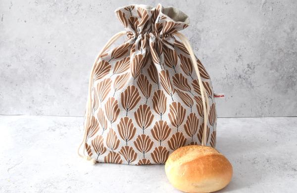 Brotbeutel, Brotkorb, Handgemacht mit Liebe - "Tulipa"