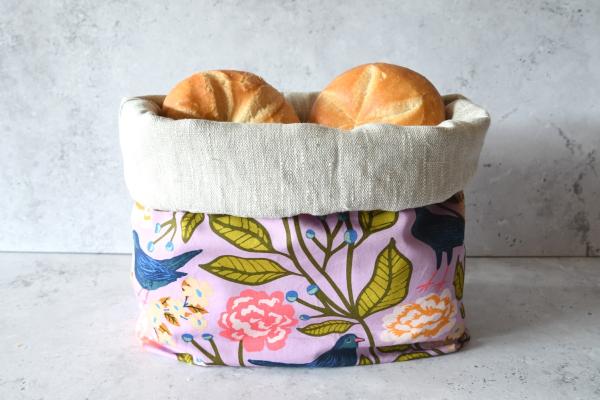 Brotbeutel, Brotkorb, Aufbewahrung geschnittenes Brot - "Agnes"