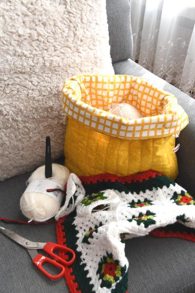 Projektasche - "Dottie yellow"