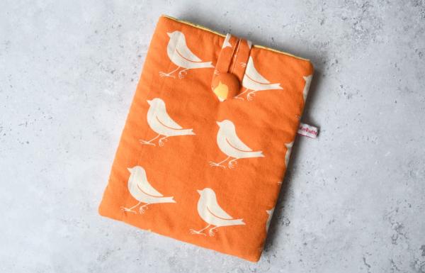 eBook-Reader-Tasche "Vögel auf orange"