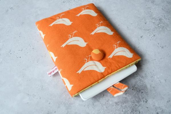 eBook-Reader-Tasche "Vögel auf orange"