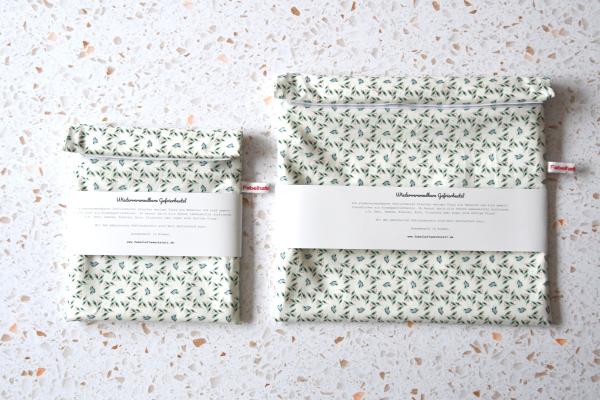 Gefrierbeutel wiederverwendbar, zero waste - "Vögelchen"