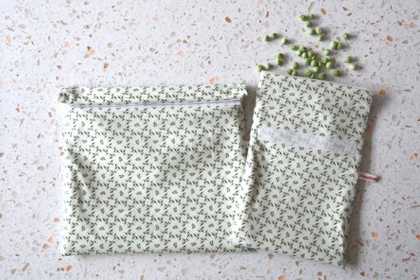 Gefrierbeutel wiederverwendbar, zero waste - "Vögelchen"