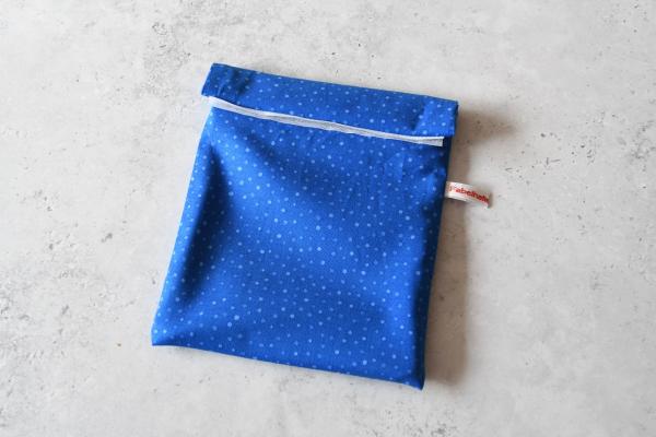 Gefrierbeutel wiederverwendbar, nachhaltig - "Blue dottie"