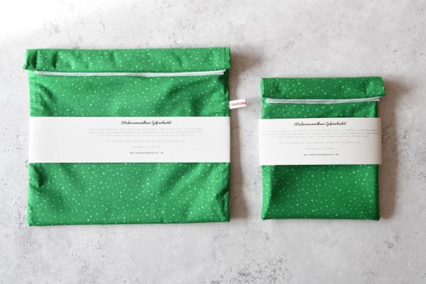 Gefrierbeutel wiederverwendbar, zero waste - "Green dottie"