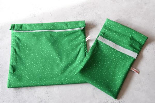 Gefrierbeutel wiederverwendbar, zero waste - "Green dottie"