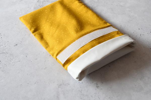 Gefrierbeutel wiederverwendbar, nachhaltig - "Yellow dottie"